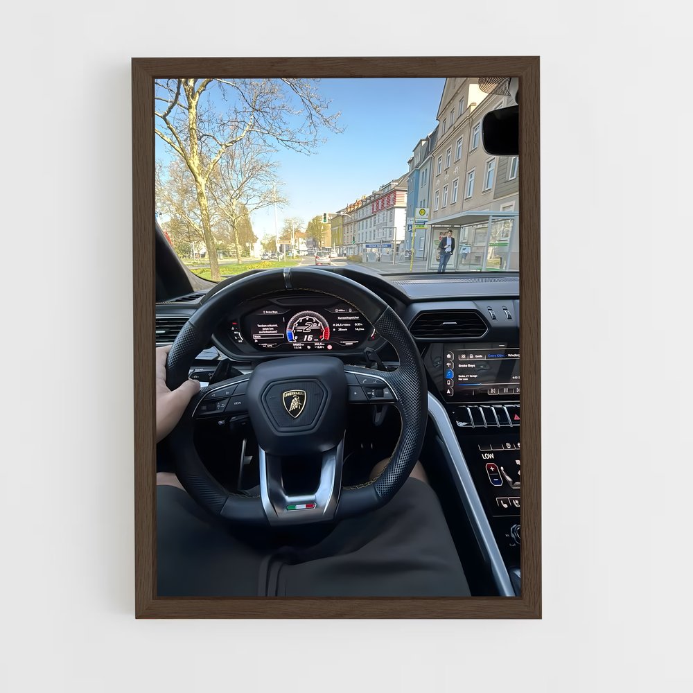 Poster Urus cockpit – affiche Lamborghini (vue 5)